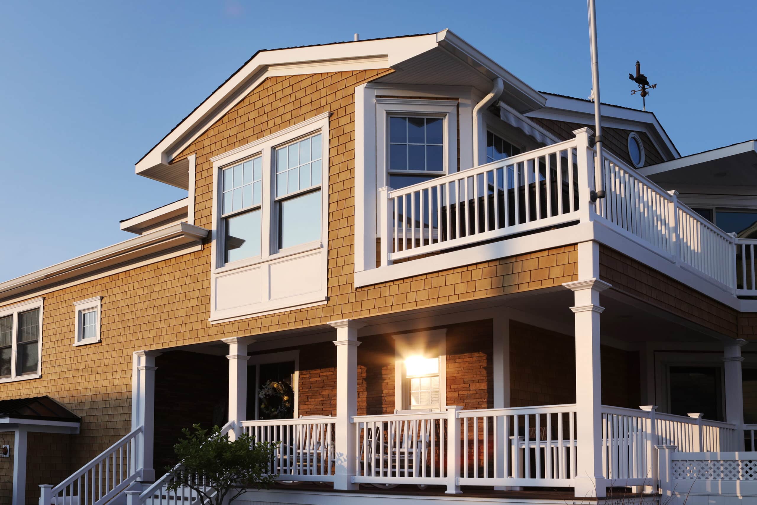 Beach house with shake shingles